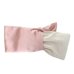 Silk Microwaveable Eye Pillow Aroma Therapy Lavender Scented with Unbleached Cotton Heat weighted Eye Pillow For Meditation