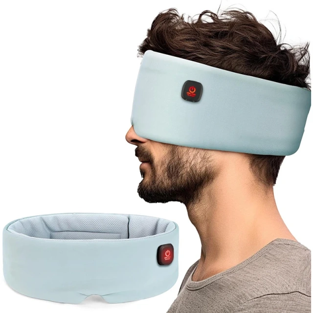 コードレス加熱アイマスク、ドライアイ用湿熱アイマスク、片頭痛、緊張性頭痛緩和用充電式加熱アイマスク