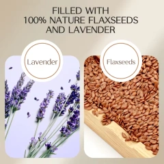 Silk Microwaveable Eye Pillow Aroma Therapy Lavender Scented with Unbleached Cotton Heat weighted Eye Pillow For Meditation