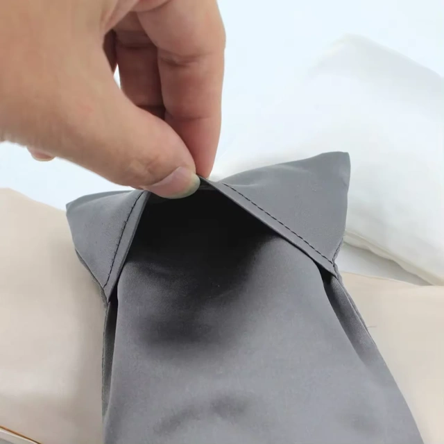 22匁 100% グレード 6A マルベリーシルク エクストラロング アイピロー 未漂白コットン インナーシードパック ラベンダーの香り