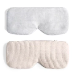 Pink Organic Linen 100% Cotton Yoga Eye Pillow Filled with Flaxseed and Lavender Moist Heat for Dry Eye