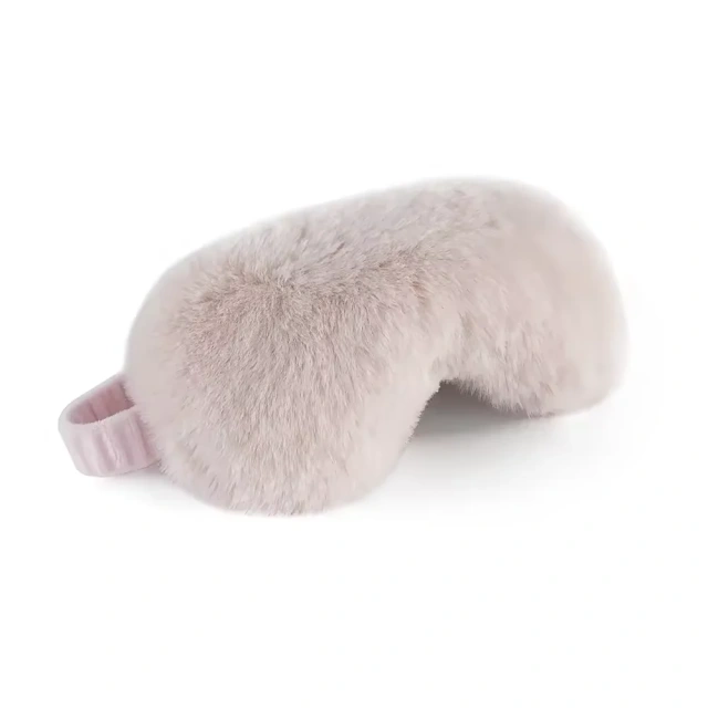 カスタム加重電子レンジアイマスク 温冷ソフトふわふわフェイクファープラッシュスリープマスク アロマセラピーアイピロー