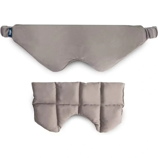 カスタム加重アイマスク 冷却電子レンジ加熱睡眠マスク 睡眠のための快適なアイピロー 調節可能なストラップ 片頭痛マスク