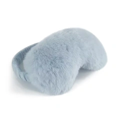 カスタム加重電子レンジアイマスク 温冷ソフトふわふわフェイクファープラッシュスリープマスク アロマセラピーアイピロー