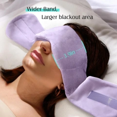 加重アイマスク、光を遮断、目の圧力ゼロ、ビーズ付き睡眠用アイカバー、リラクゼーションと旅行用の目隠し