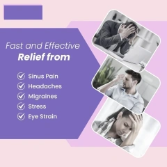 顔用マイクロ波加熱パッド、副鼻腔圧緩和用の温冷温湿布、片頭痛、緊張、頭痛用の副鼻腔緩和マスク