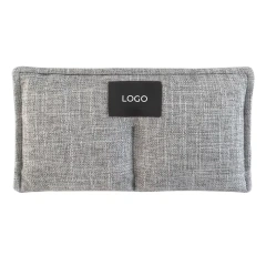 Customized Weighted Eye Pillow Foldable Portable Dual Fabric Design with Organic Seeds For Meditation Yoga Eye Pain Relief
