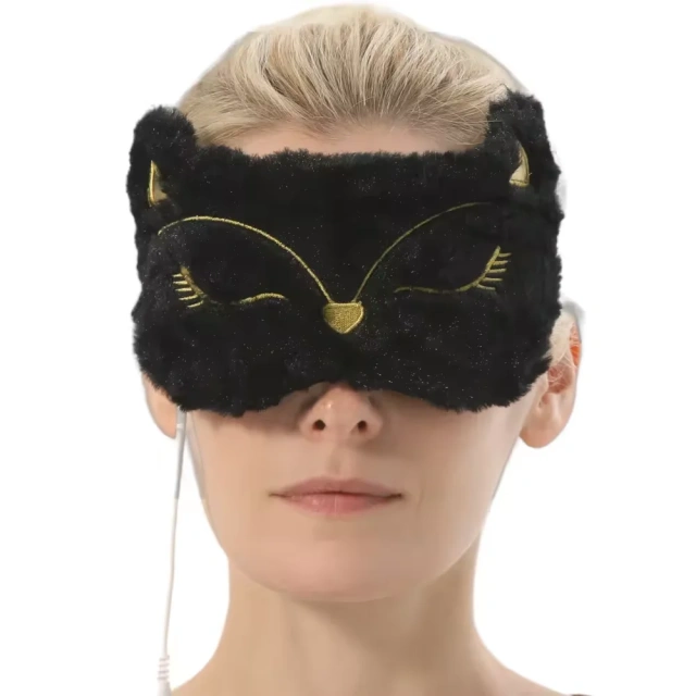 Mokomoko 電気加熱睡眠アイマスク LED スクリーンコントローラー 調節可能なストラップ アイケアポーチ カスタマイズロゴ利用可能