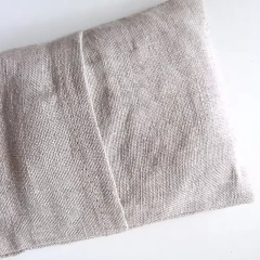 Weighted Organic Microwave Linen Eye Pillow Aromatherapy For Meditation Moist Heat Washable Cover Lavender and Linseed Scented