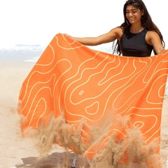Quick Dry Lightweight-Beach Accessories Oversized Travel Towel Sand free Custom Microfiber Beach Towel