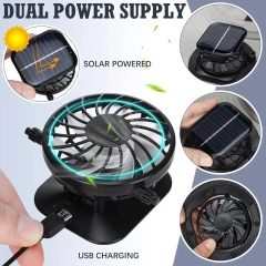 2024 Hot sale Fishing Hat with Fan Wide Brim Solar Fans Outdoor Breathable Fishing Hat 3 Speeds Fast Drying Sun for Men