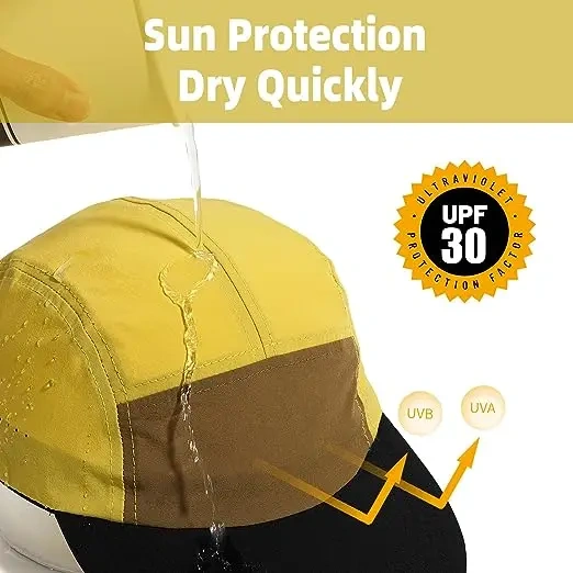 Breathable Foldable 5 Panels  Multi-colour Available Melon Snapback Cap