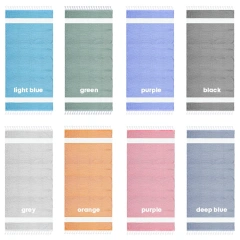 Turkish Cotton Sand Free Quick Drying Lightweight Travel Towel Absorbent Jacquard Turkish Fouta Beach Towel With Tassels