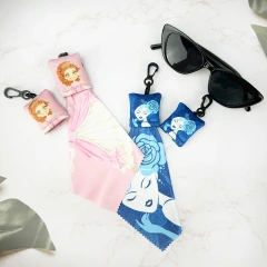 洗えるカスタムプリントロゴマイクロファイバーメガネクリーニングクロス時計レンズサングラスワイピングクロスマイクロファイバーメガネクロス