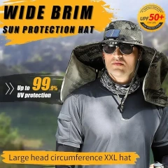 Factory Wide Brim Solar Fan Outdoor Fishing Hat for Men and Women with USB Charging Upf 50