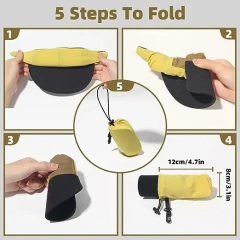 Breathable Foldable 5 Panels  Multi-colour Available Melon Snapback Cap