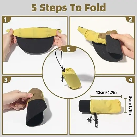 Breathable Foldable 5 Panels  Multi-colour Available Melon Snapback Cap