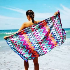 Custom made Bottle Recycled Suede Microfiber Beach Towel