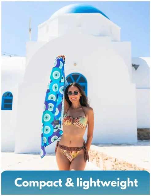 OEM quick drying beach towel super water absorbent microfibre lightweight custom logo microfiber beach towel