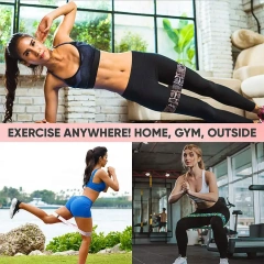 カスタムジムプリントブーティバンドファブリックフィットネスヒップ弾性サークルヨガエクササイズ臀部抵抗バンド