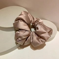 フレンチワイド スーパーソフト ステインヘアシュシュ スイート 無地 パッド入り 枕シュシュ フォーム充填 伸縮性ヘアタイ ヘッドバンド