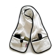 Gym use 100% cotton sports towel custom logo fitness towel with zipper pocket