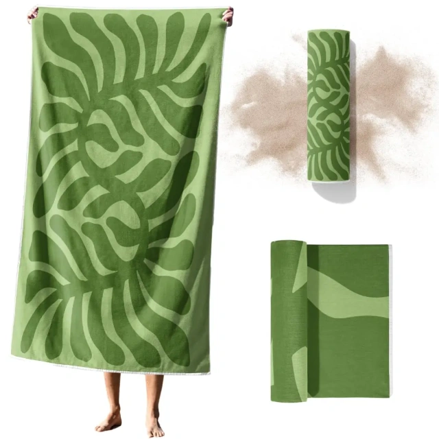 Large Quick Dry Microfiber Beach Towel Sand Free Ultra Absorbent for Travel Swim Pool Yoga Beach Towel