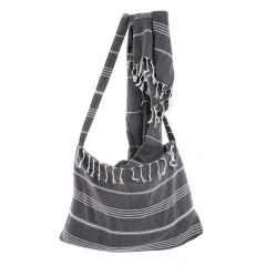 Wholesale personalized custom transformer towel 2 in 1 turkish cotton towels beach towels with bag