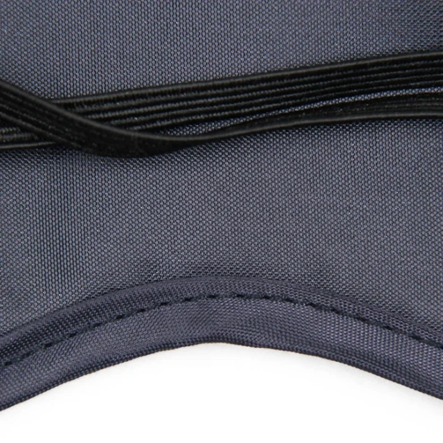 プロモーション カスタムロゴ 柔らかくて快適な調節可能なストラップ ブラック スリープマスク