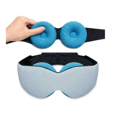 Best Eye Mask for Side Sleep 3D Memory Foam Eyemask Sleep Contoured Eye Cups Blindfold For Sleep Airline Adjustable 3D Eye Mask