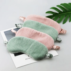 睡眠のための多くの色のファッションプライベートラベル最高のカスタムかわいいサテン旅行睡眠ブラックアイマスク
