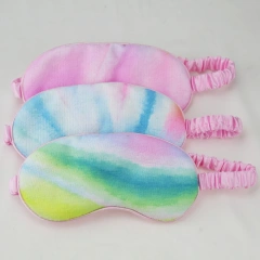 レインボーアイパッチは、圧力を下げてリラックスするソフトサテンの睡眠用アイマスクです。