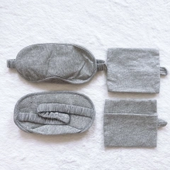 卸売遮光アイマスク コットンスリープアイマスク 睡眠用航空アイマスク ロゴプリント 旅行用