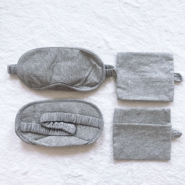 卸売遮光アイマスク コットンスリープアイマスク 睡眠用航空アイマスク ロゴプリント 旅行用