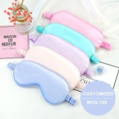 卸売プロモーションギフト会社ロゴカスタムカラーカスタマイズ梱包女性用サテンスリープアイマスク