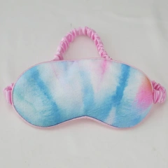 レインボーアイパッチは、圧力を下げてリラックスするソフトサテンの睡眠用アイマスクです。