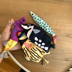 Fashion Storage Bag Creative Fish Design School Bag Pendant Funny Coin Purse