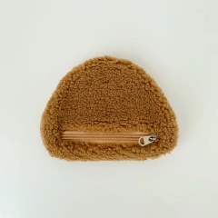 Adorable Furry Bear Coin Bag Girls Fashion Ladies Coin Purse Wallet Bag Colorful Women's plush coin purses