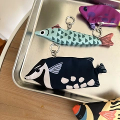 Fashion Storage Bag Creative Fish Design School Bag Pendant Funny Coin Purse
