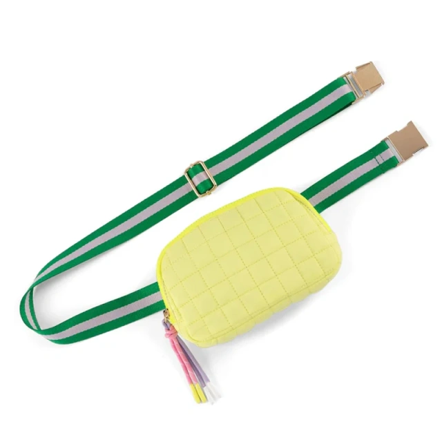 Quilted Sling Bag Sewing Pattern Water-Proof  Waist Bag for Running Zipper Closure