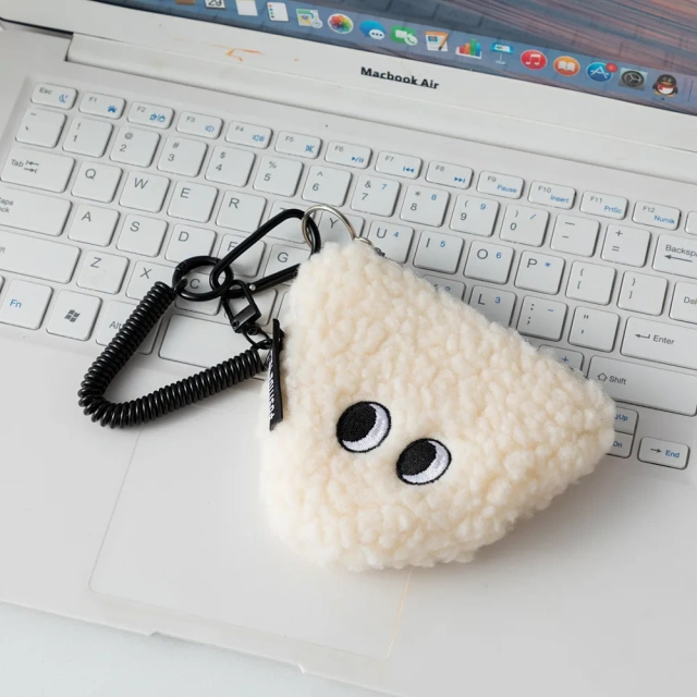 Quality Custom Plush Coin Purses Wallet Zipper Coin Purses Plain Stuffed Toys with Keychain