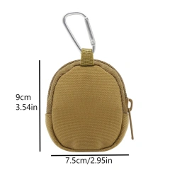 Tactical Outdoor Sports Mini Bag Portable Circular Water-resistant MOLLE Small Wallet Circular Coin Bag