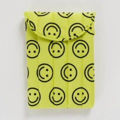 Fluffy Computer Bag Beige Quilted Puffy Laptop Sleeve 13 Inch Rectangle Quilted Carrying Case Laptop Cover for Women