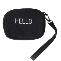 Customized Canvas Cosmetic Makeup Small Stand Organizer Portable Pouch