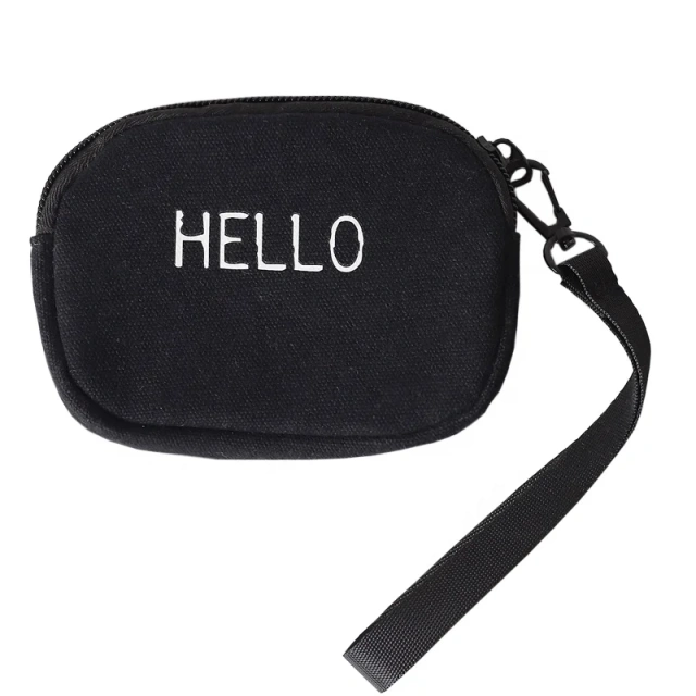 Customized Canvas Cosmetic Makeup Small Stand Organizer Portable Pouch