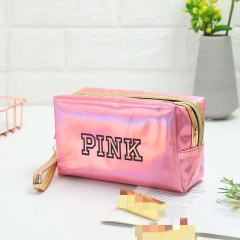 PU Leather easy carry clear waterproof makeup cosmetic bags & cases skincare bags cosmetic portable travel toiletry bag