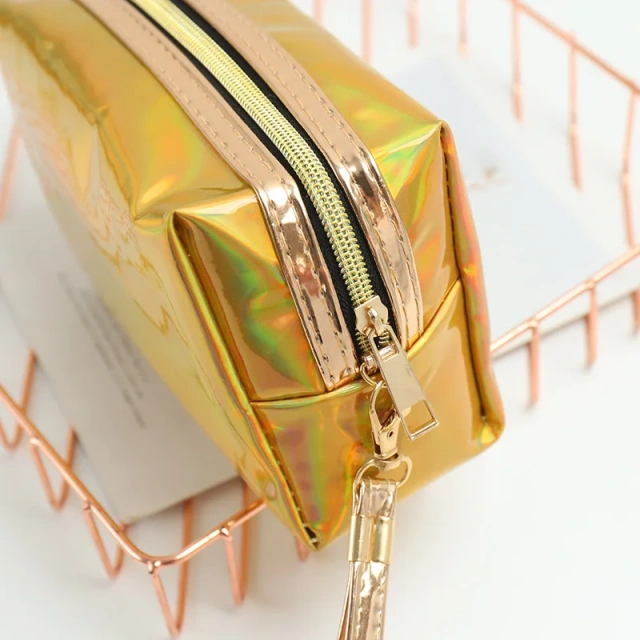 PU Leather easy carry clear waterproof makeup cosmetic bags & cases skincare bags cosmetic portable travel toiletry bag