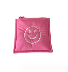 Fashionable Smiling Face Colorful Women's Cosmetic Bag Coin Purse Storage Bag