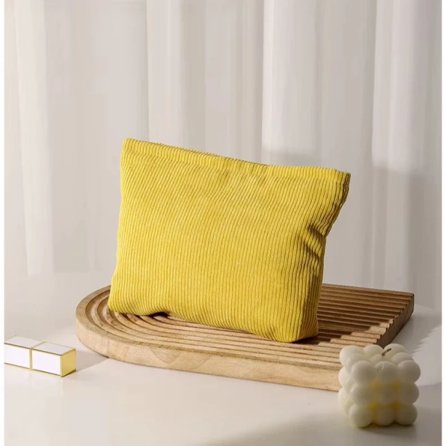 Hot Corduroy Fabric Makeup Bag Large Custom Travel Cosmetic Pouch Zipper Fashionable Beauty Case Makeup