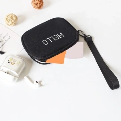 Customized Canvas Cosmetic Makeup Small Stand Organizer Portable Pouch